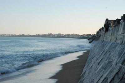 La Digue, la marea alta, St. Malo, disfrutar del espectáculo que ofrece el Reino Unido